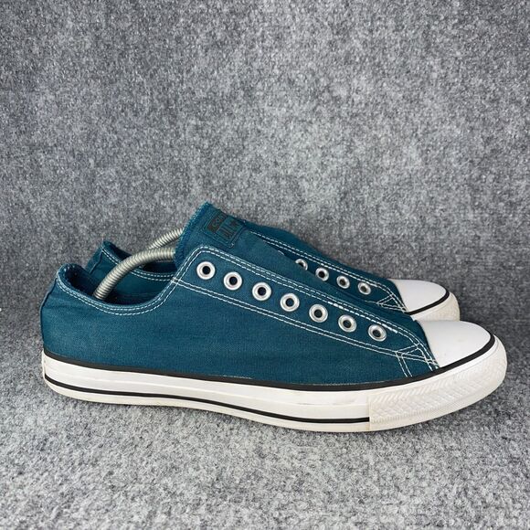 Converse Other - Converse Chuck Taylor All Star Mens 10.5 Shoes Teal Blue Slip On Sneakers